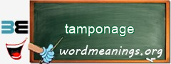 WordMeaning blackboard for tamponage